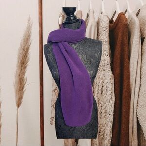 Vibrant Purple Long Scarf Accessory